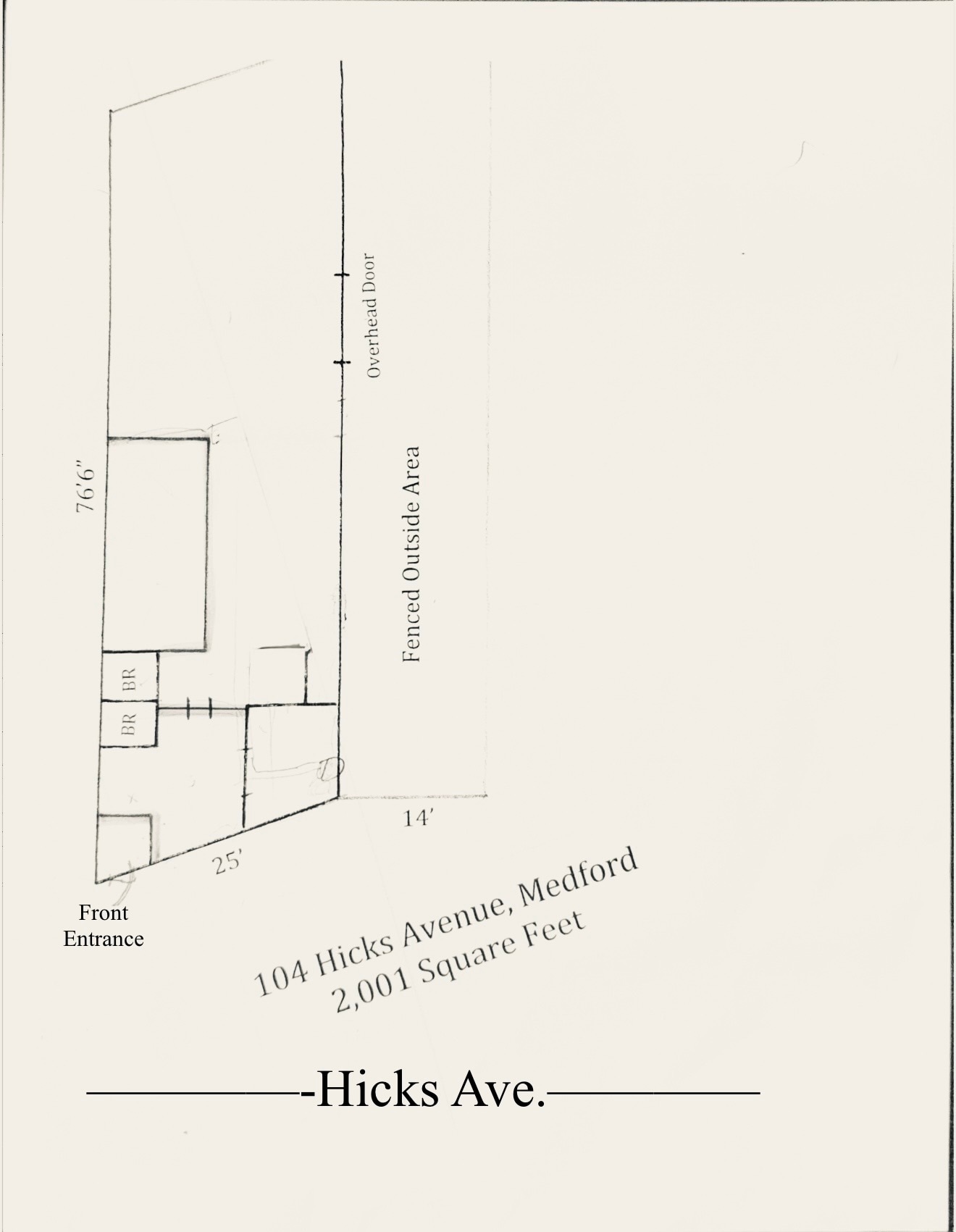 104-106 Hicks Ave, Medford, MA for lease Floor Plan- Image 1 of 4