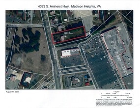 4023 S Amherst Hwy, Madison Heights, VA - Aerial  map view