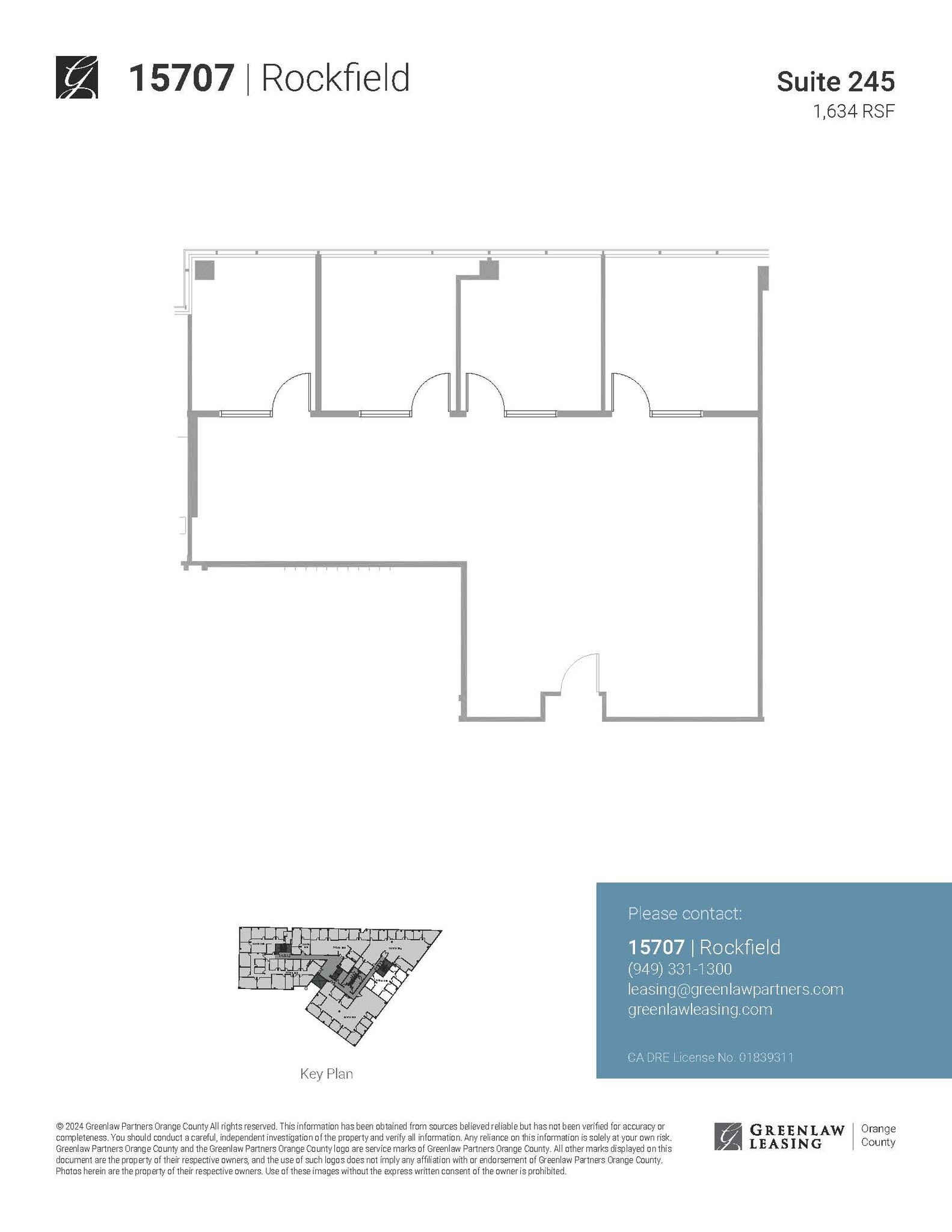 15707 Rockfield Blvd, Irvine, CA à louer Plan d’étage- Image 1 de 1