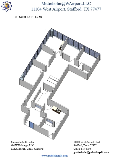 11104 W Airport Blvd, Stafford, TX à louer Plan d’étage- Image 1 de 1