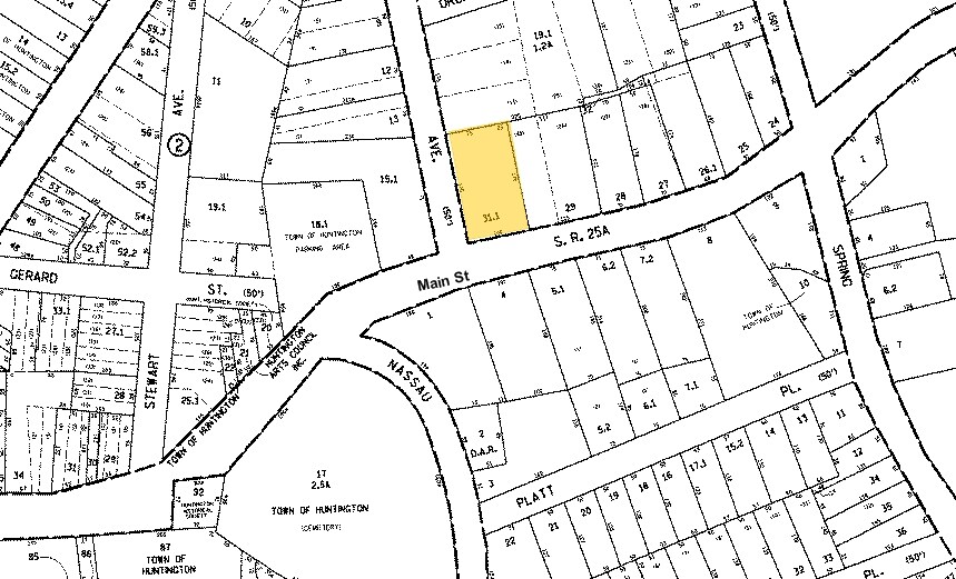 181 Main St, Huntington, NY à louer - Plan cadastral - Image 3 de 22