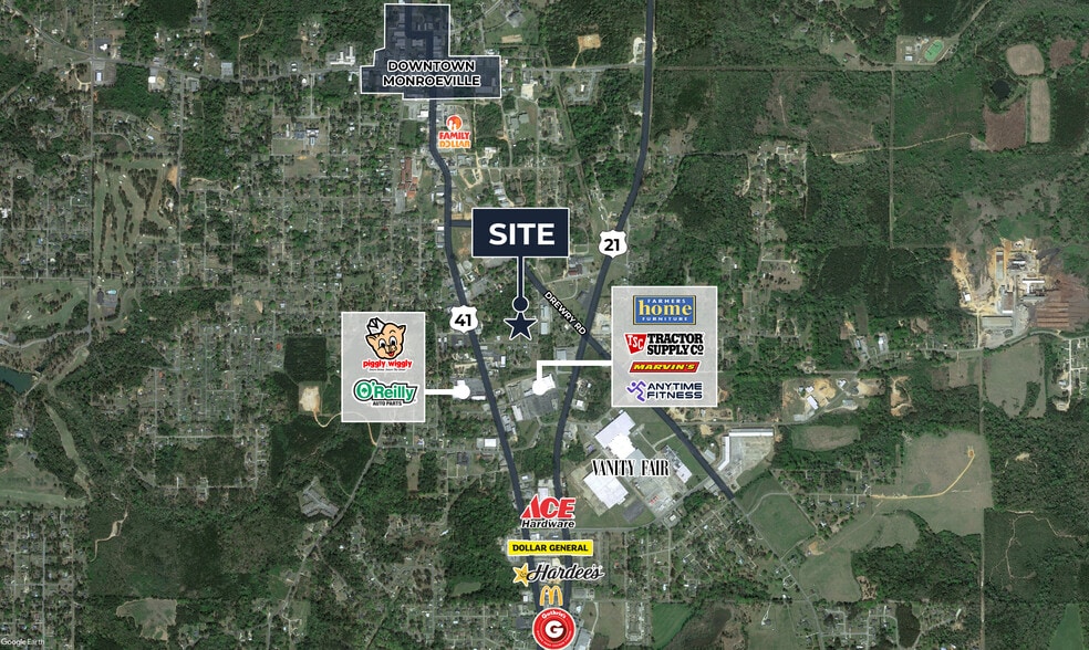 Mobile Street, Monroeville, AL for sale - Building Photo - Image 2 of 6