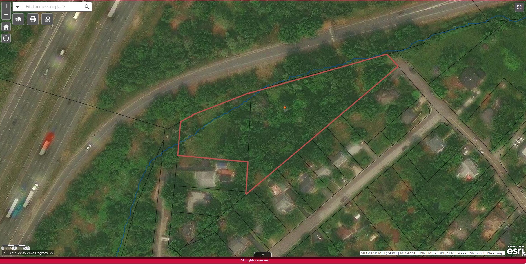 Between I-95 ramp & Woodland Drive, Arbutus, MD for sale Aerial- Image 1 of 6