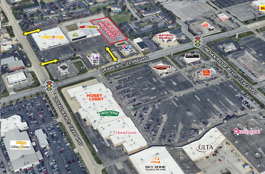 VL NWQ Grape Rd. & Douglas Rd., Mishawaka, IN à vendre - Aérien - Image 1 de 6