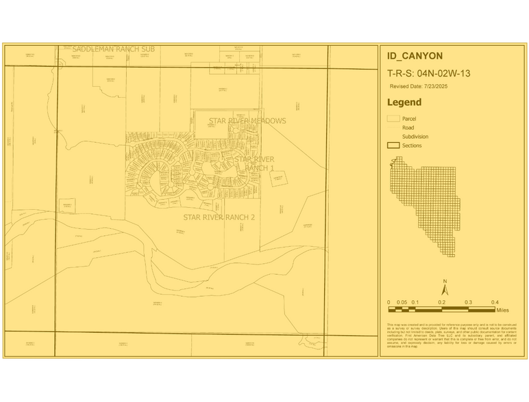 7051 Saddle Bred Way, Star, ID à vendre - Plan cadastral - Image 1 de 1