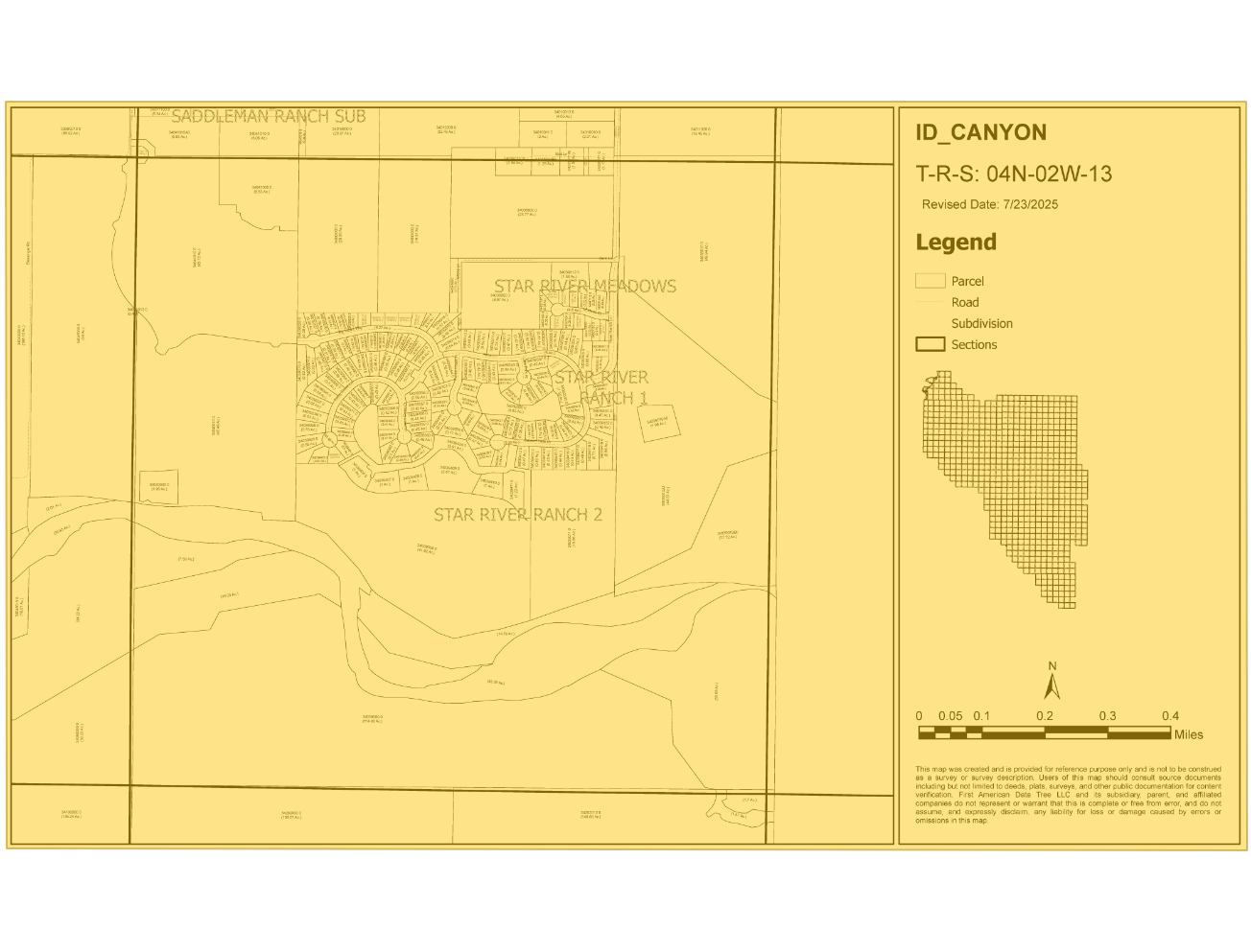 7051 Saddle Bred Way, Star, ID à vendre Plan cadastral- Image 1 de 1