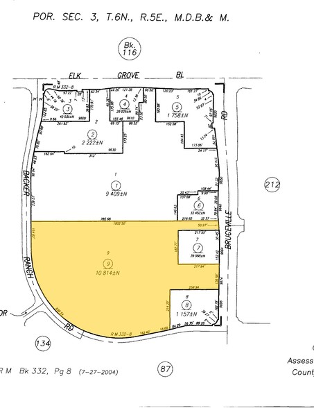 9660 Bruceville Rd, Elk Grove, CA à vendre - Plan cadastral - Image 1 de 1