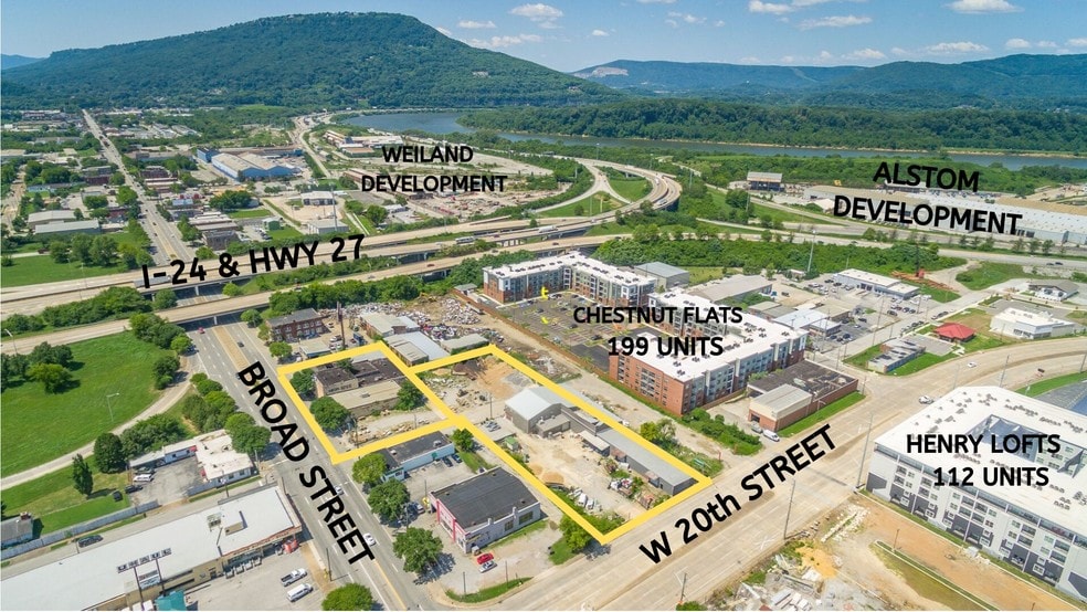 2101 Broad St, Chattanooga, TN for sale - Aerial - Image 2 of 17