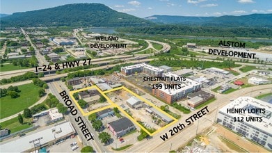 2101 Broad St, Chattanooga, TN - Aérien Vue de la carte - Image1