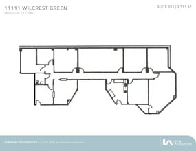 11111 Wilcrest Green Dr, Houston, TX à louer Plan d’étage- Image 1 de 2