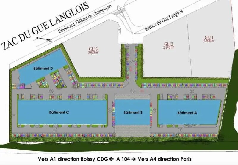 Flex in Bussy-Saint-Martin for lease - Site Plan - Image 2 of 2