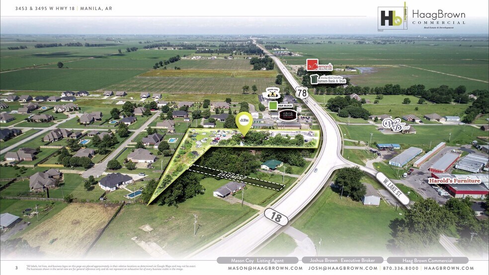 3453 W State Highway 18, Manila, AR à vendre - Aérien - Image 3 de 4