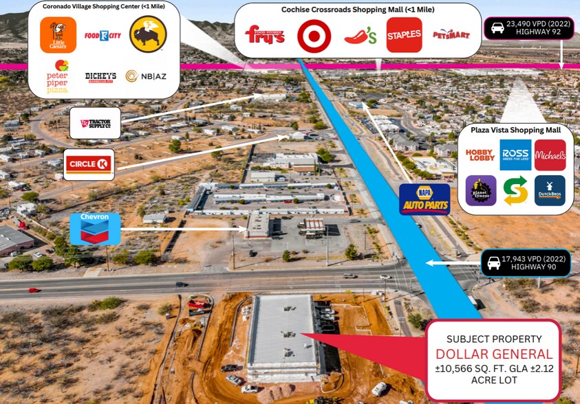 5240 E Highway 90, Sierra Vista, AZ à vendre - Photo du bâtiment - Image 2 de 2