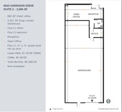 2700 E Patrick Ln, Las Vegas, NV à louer Plan d’étage- Image 1 de 1