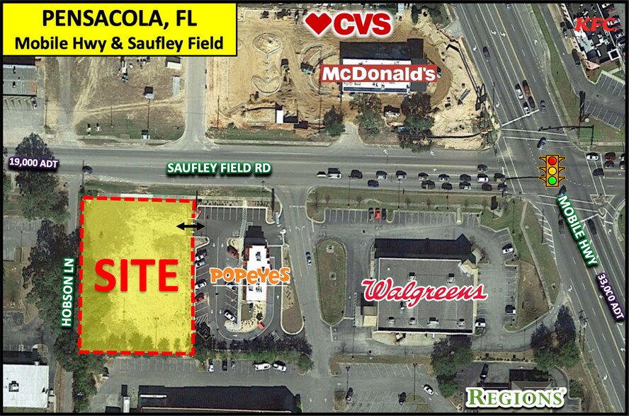 4515 Saufley Field Rd, Pensacola, FL à vendre - Aérien - Image 1 de 3