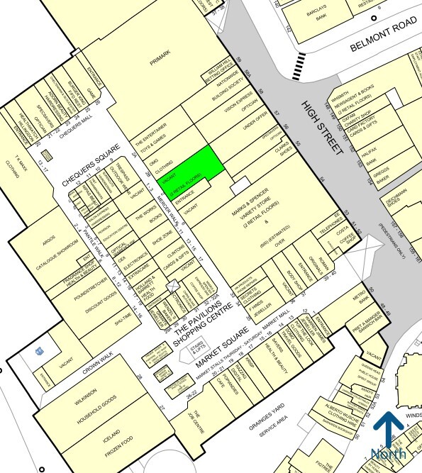 Chequers Sq, Uxbridge à louer Goad Map- Image 1 de 1