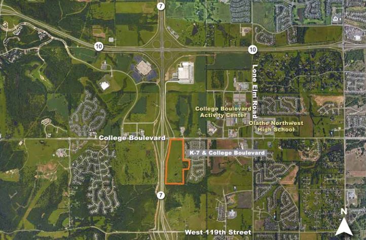 K-7 Hwy & College Blvd, Olathe, KS for sale - Aerial - Image 2 of 4