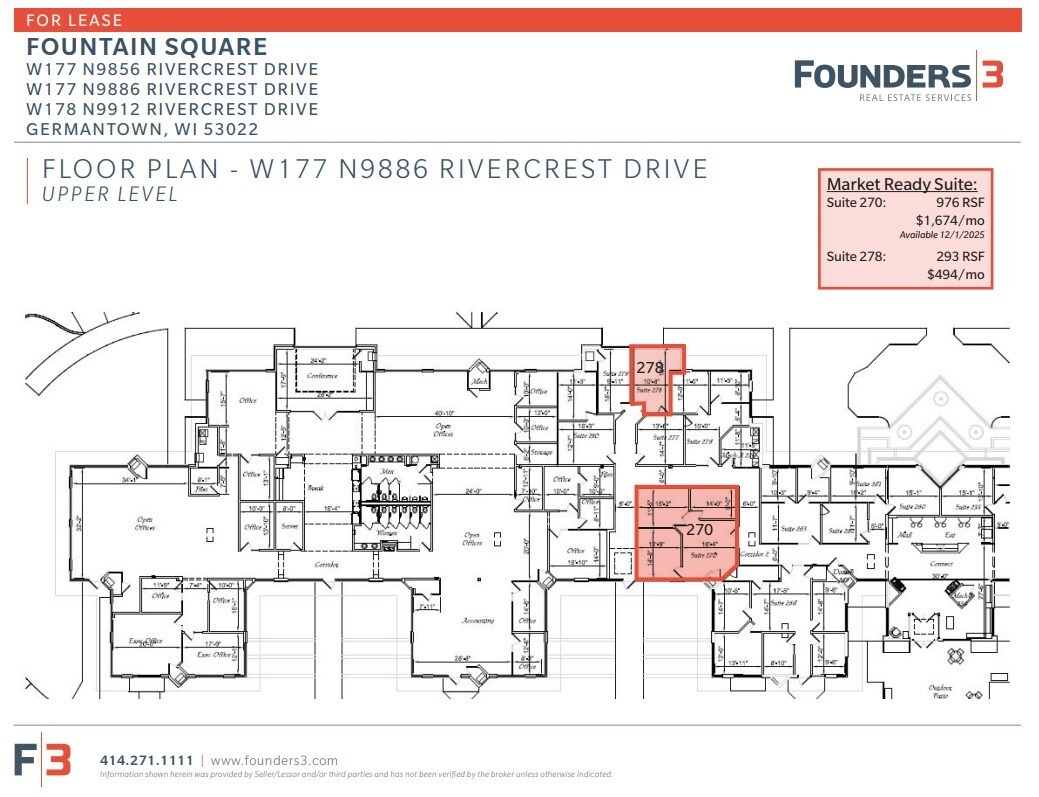 W177N9856-W178 N9912 Rivercrest Dr, Germantown, WI for lease Floor Plan- Image 1 of 1