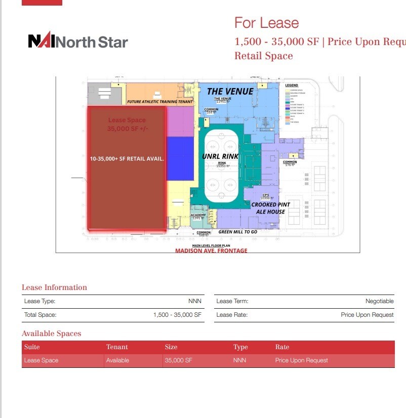 1850 E Madison Ave, Mankato, MN à louer Plan d’étage- Image 1 de 1