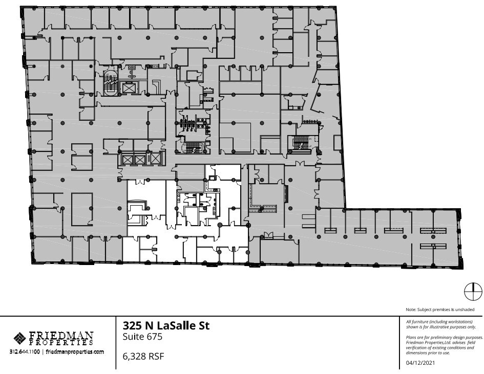 325 N LaSalle St, Chicago, IL for lease Floor Plan- Image 1 of 1