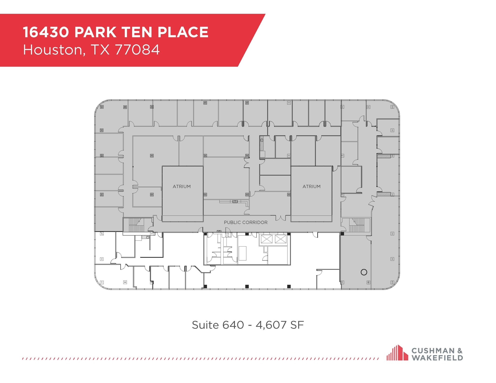 16430 Park Ten Pl, Houston, TX for lease Floor Plan- Image 1 of 1