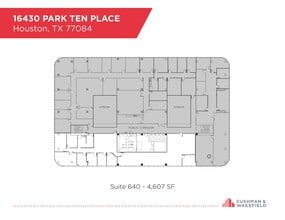 16430 Park Ten Pl, Houston, TX for lease Floor Plan- Image 1 of 1
