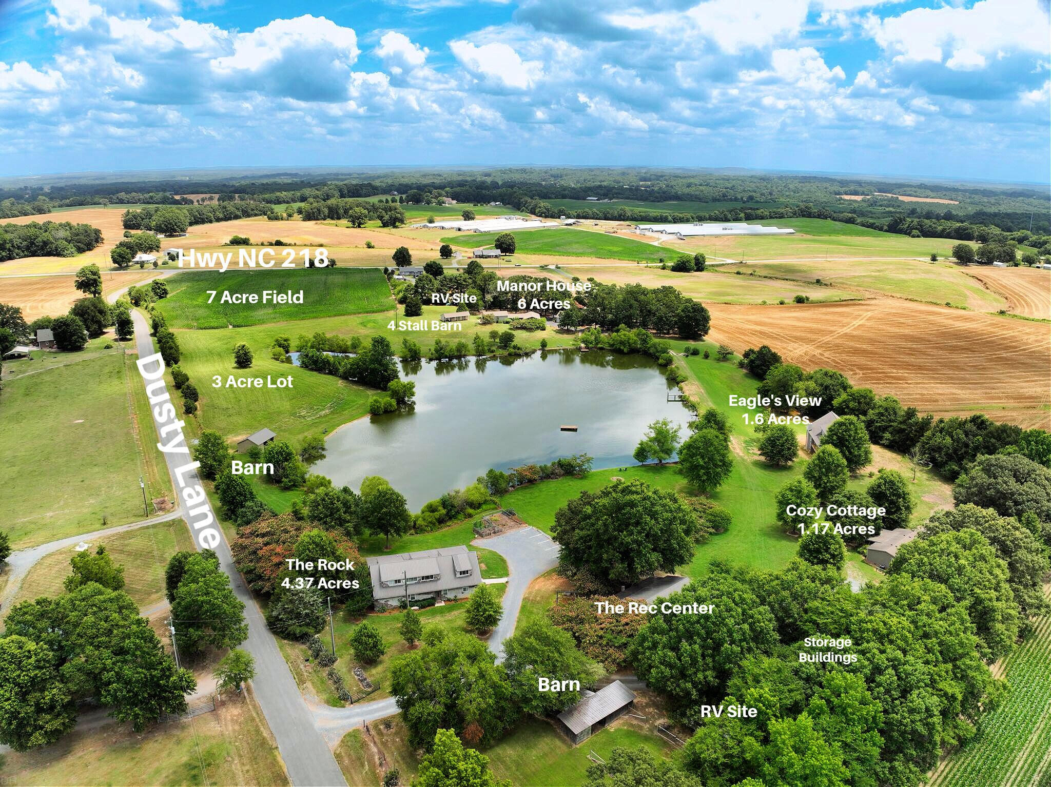 Little lake Retreat on +/- 24 Acres portefeuille de 6 propriétés à vendre sur LoopNet.ca Aérien- Image 1 de 62