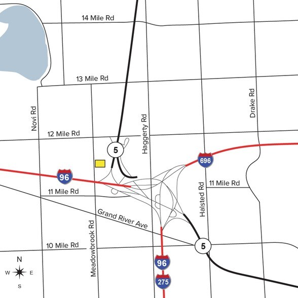 27000 Meadowbrook Rd, Novi, MI à louer - Photo du bâtiment - Image 2 de 8