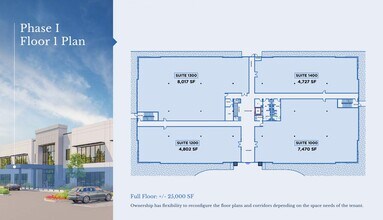 Dunham Pointe Medical District, Cypress, TX for lease Typical Floor Plan- Image 2 of 2