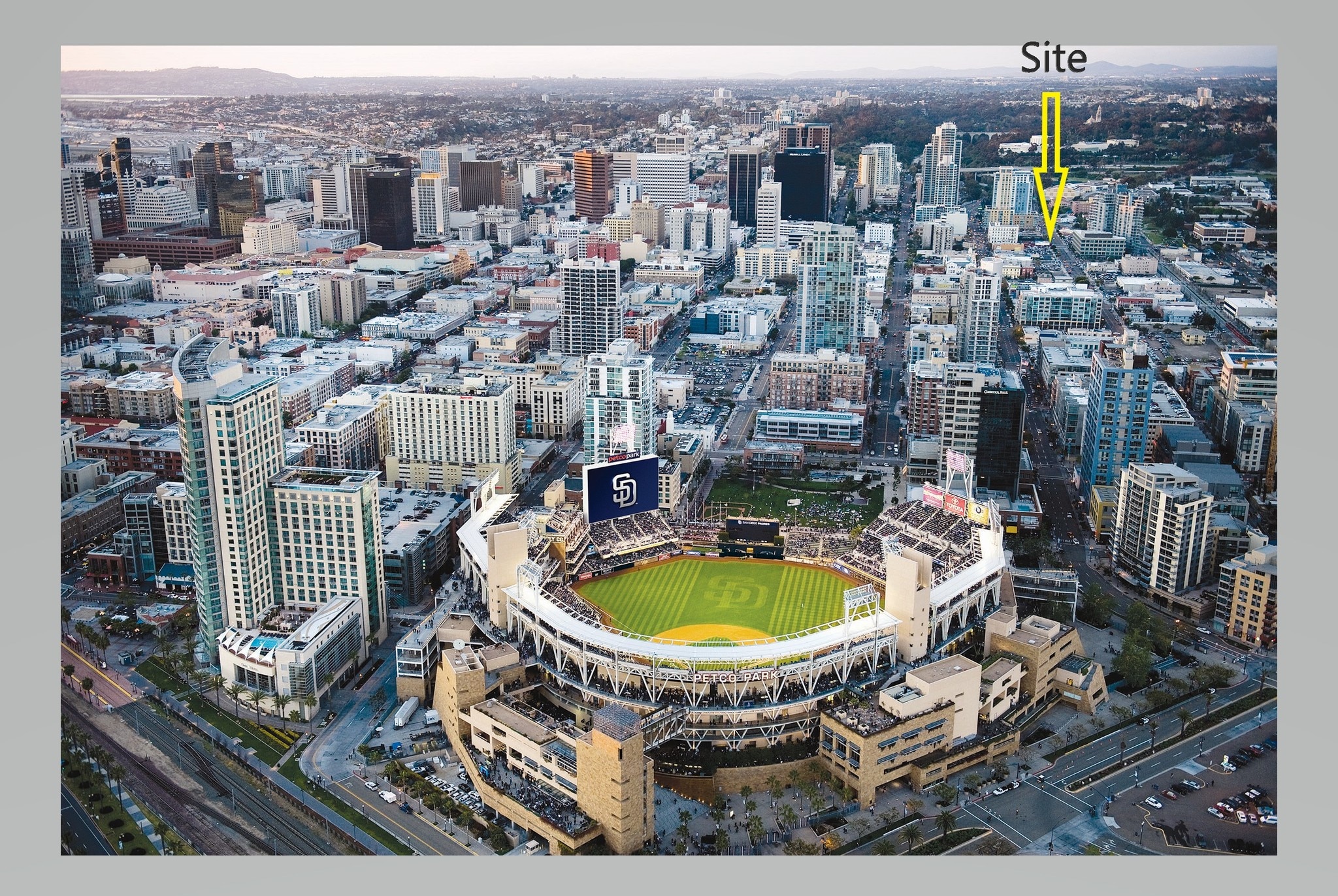 11th & Broadway Ave, San Diego, CA for lease Aerial- Image 1 of 3
