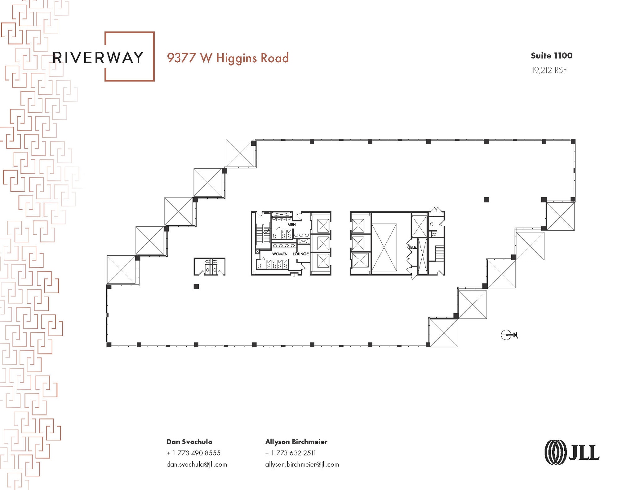 9377 W Higgins Rd, Rosemont, IL for lease Floor Plan- Image 1 of 1