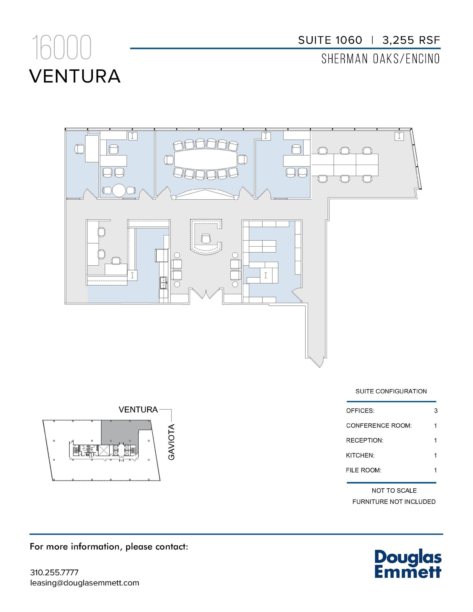 16000 Ventura Blvd, Encino, CA à louer Plan d’étage- Image 1 de 1