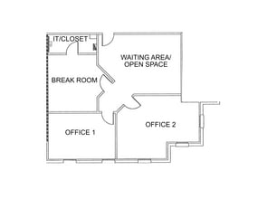 1245 S Main St, Grapevine, TX for lease Floor Plan- Image 1 of 1