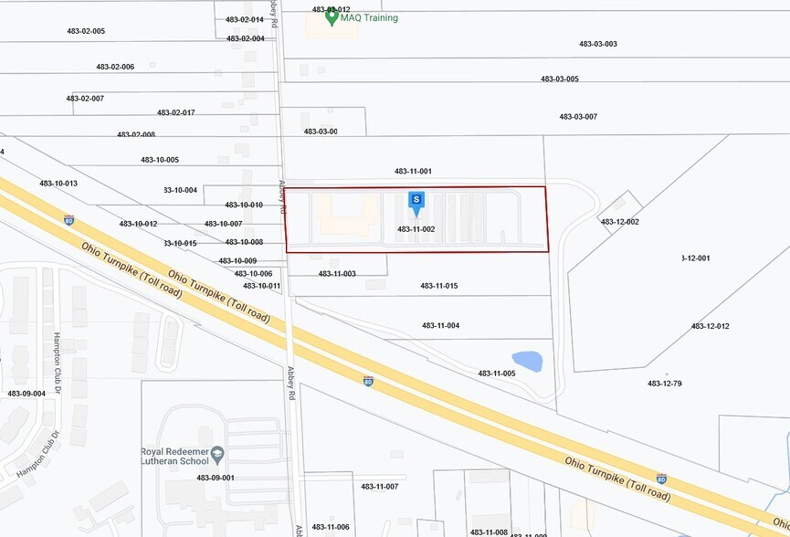 12777 Abbey Rd, North Royalton, OH for lease - Plat Map - Image 3 of 10