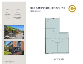 3110 Camino del Rio S, San Diego, CA for lease Floor Plan- Image 1 of 1
