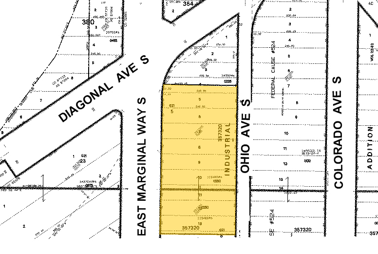 4634-4636 E Marginal Way S, Seattle, WA for lease - Plat Map - Image 2 of 15