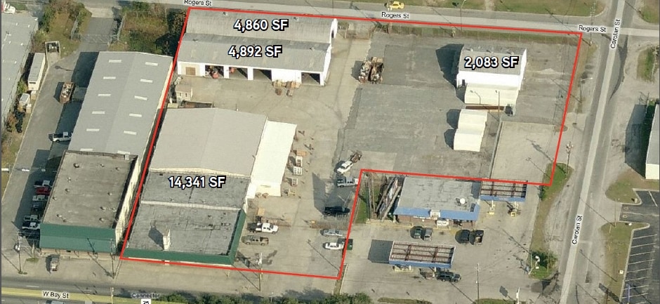 1460 Bay St W, Savannah, GA for sale - Aerial - Image 3 of 12