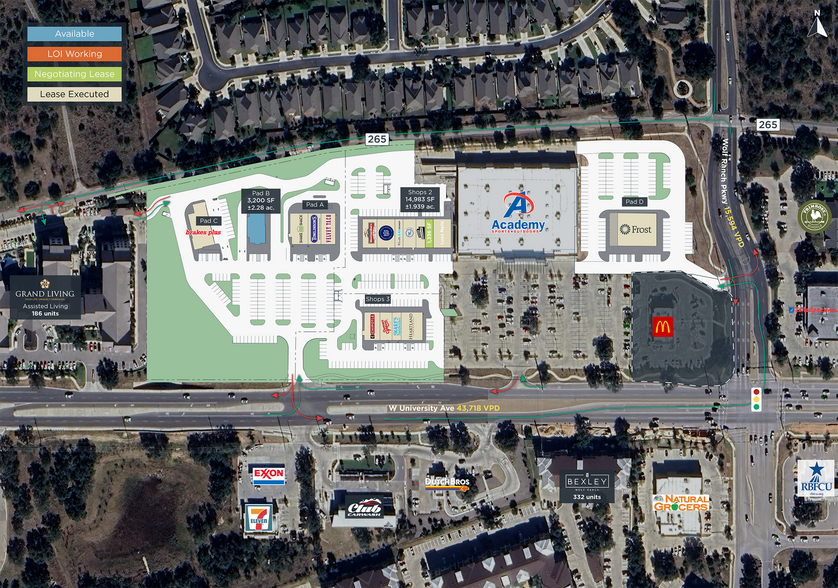 Hwy 29, Georgetown, TX à louer - Plan de site - Image 1 de 1
