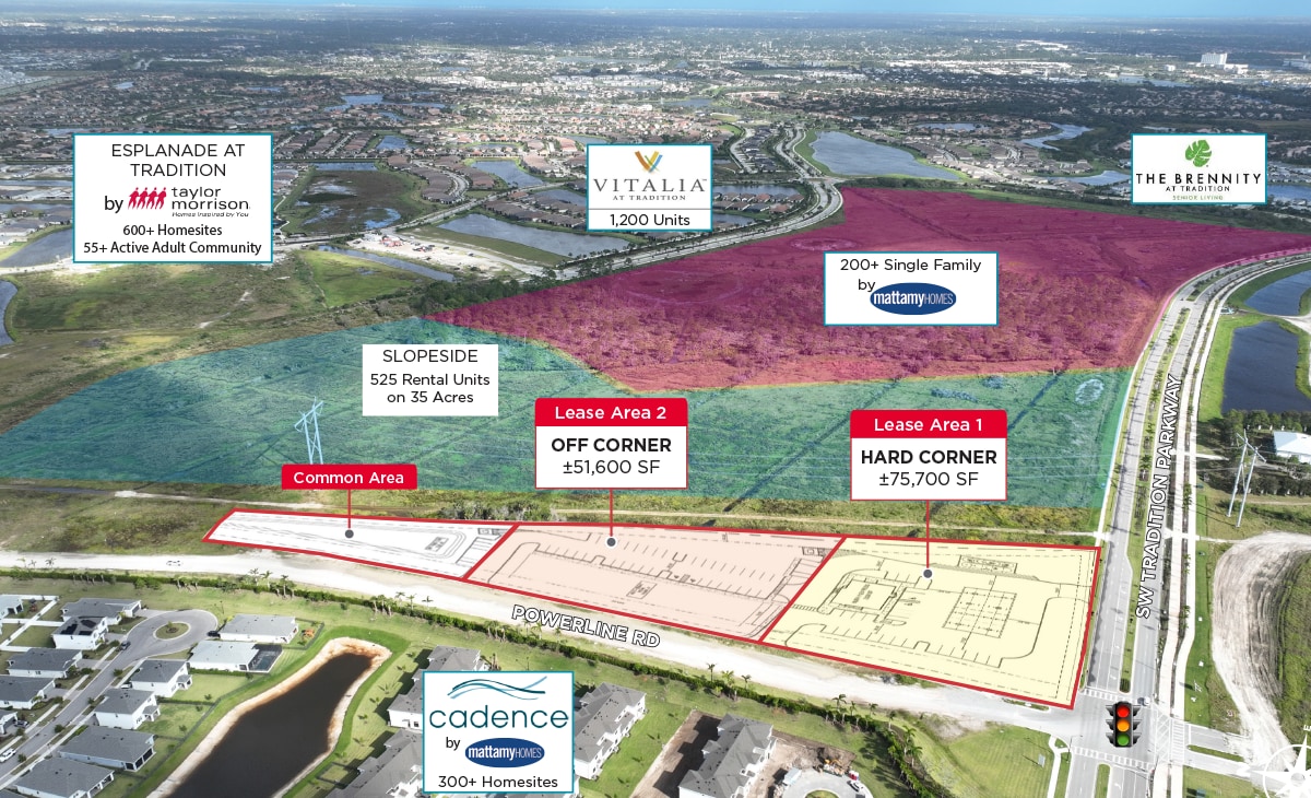 SW Tradition Pkwy & Powerline Rd, Port Saint Lucie, FL for lease Primary Photo- Image 1 of 5