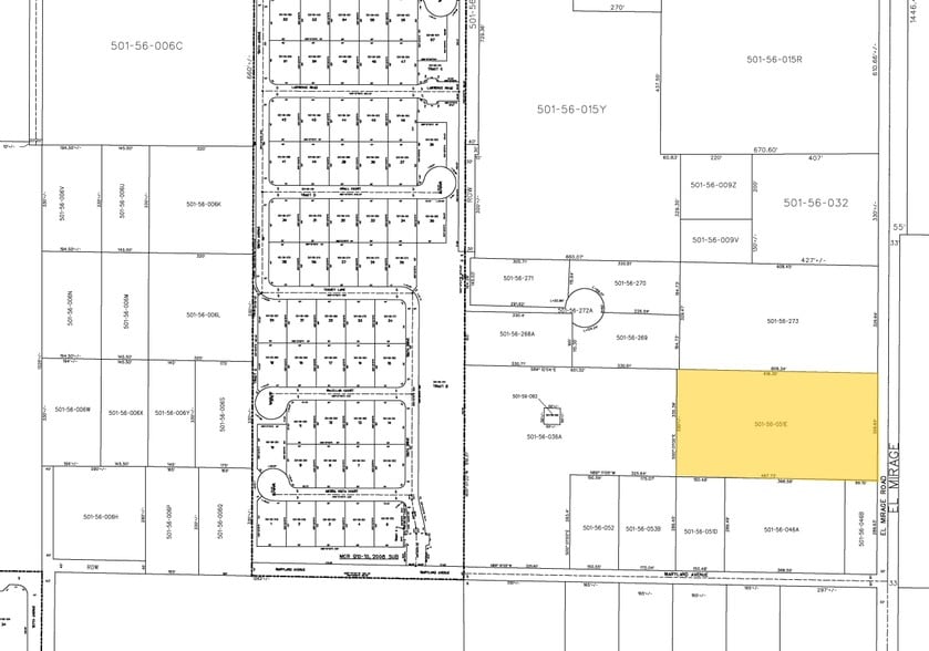 6532 N El Mirage Rd, Glendale, AZ for lease - Plat Map - Image 2 of 11