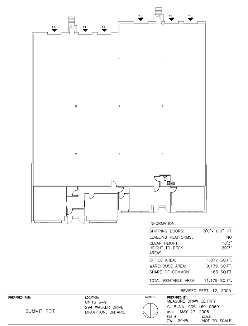 294 Walker Dr, Brampton, ON à louer Plan d’étage- Image 1 de 1
