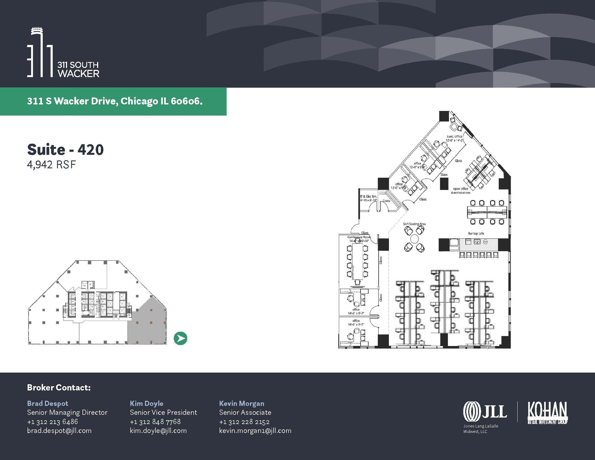 311 S Wacker Dr, Chicago, IL à louer Plan d’étage- Image 1 de 6