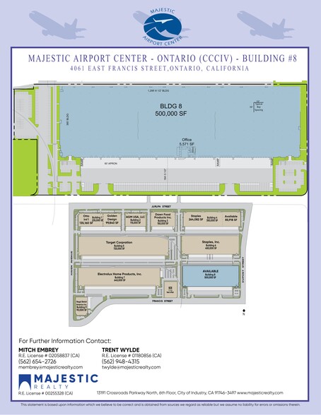 4061 E Francis St, Ontario, CA à louer - Plan de site - Image 1 de 8