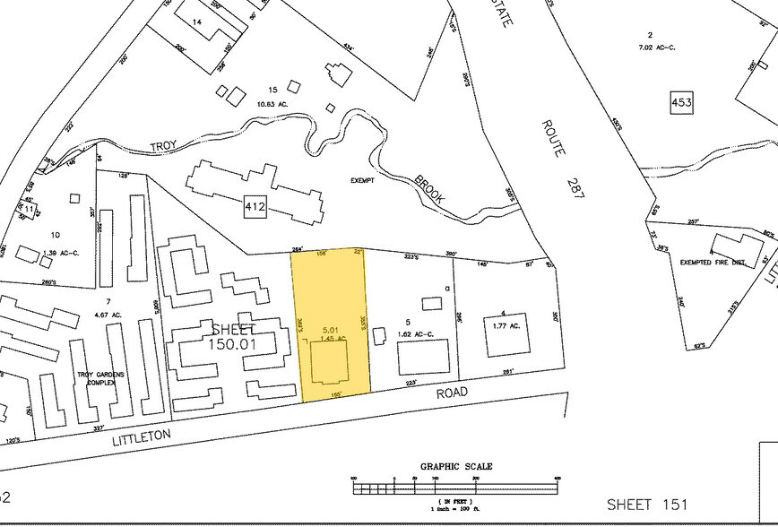 160 Littleton Rd, Parsippany, NJ à louer - Plan cadastral - Image 3 de 10