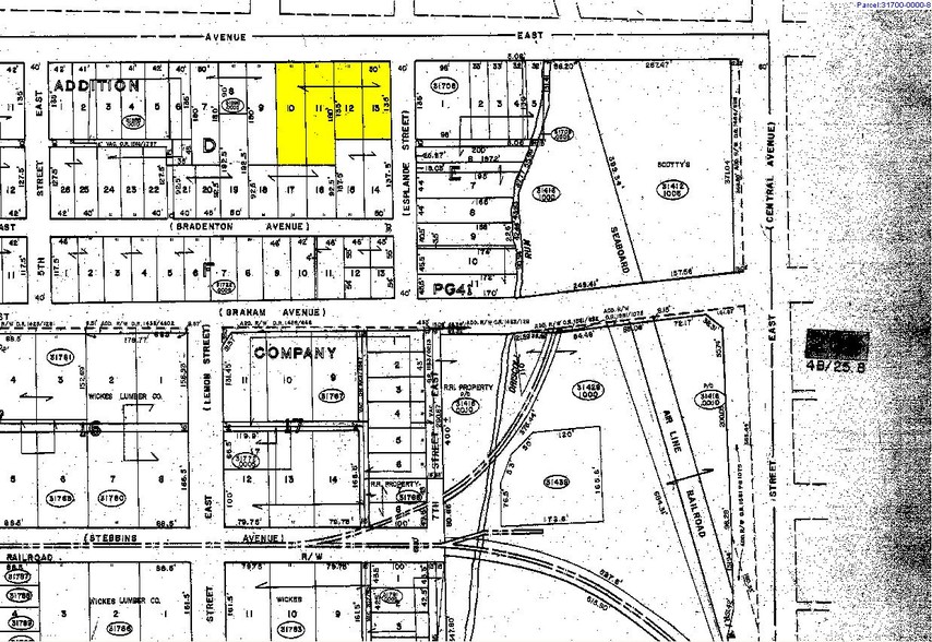 602-608 E Manatee Ave, Bradenton, FL à vendre - Plan cadastral - Image 3 de 6