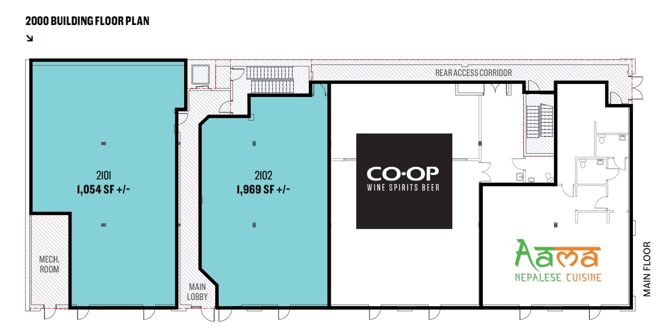 100 Horse Creek Rd, Cochrane, AB à louer Plan d’étage- Image 1 de 1