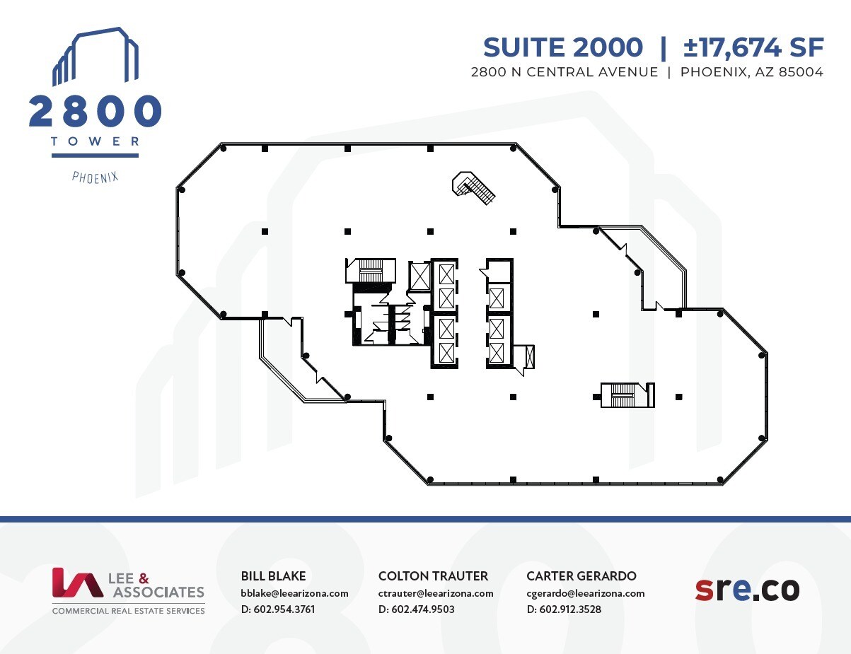 2800 N Central Ave, Phoenix, AZ for lease Floor Plan- Image 1 of 1