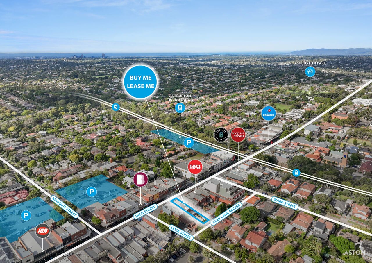 198-200 High St, Ashburton for lease Aerial- Image 1 of 11