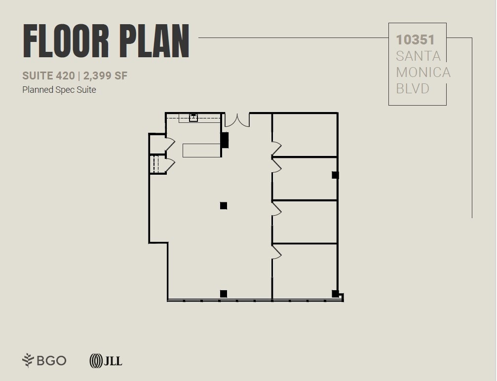 10351 Santa Monica Blvd, Los Angeles, CA for lease Floor Plan- Image 1 of 1
