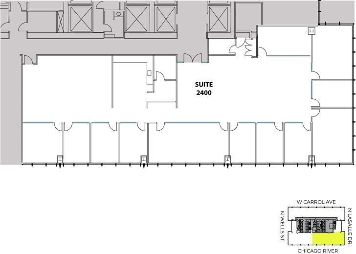 300 N LaSalle St, Chicago, IL for lease Floor Plan- Image 1 of 3